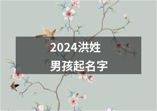 2024洪姓男孩起名字