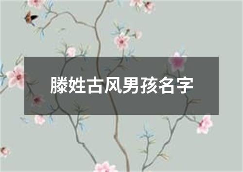 滕姓古风男孩名字