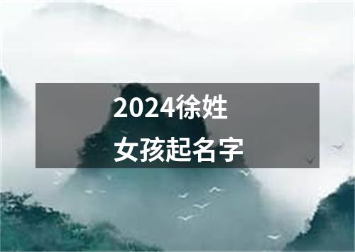 2024徐姓女孩起名字