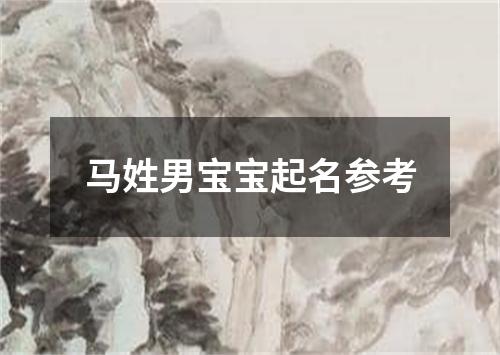 马姓男宝宝起名参考