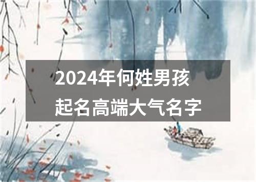 2024年何姓男孩起名高端大气名字