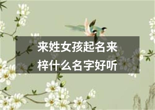 来姓女孩起名来梓什么名字好听