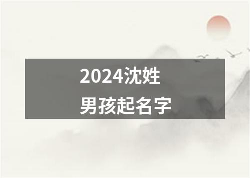 2024沈姓男孩起名字