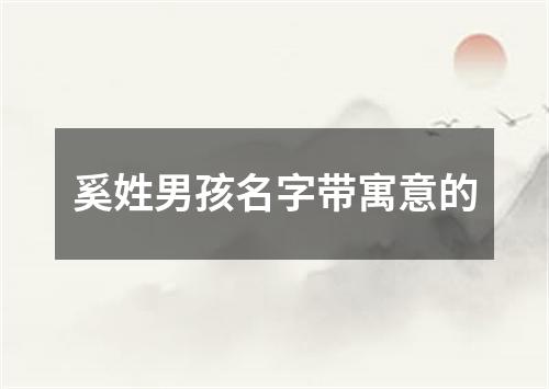 奚姓男孩名字带寓意的