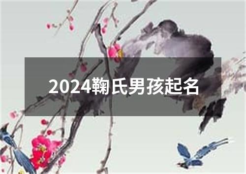 2024鞠氏男孩起名