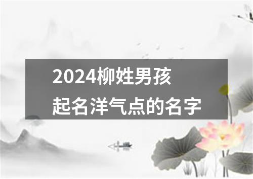 2024柳姓男孩起名洋气点的名字