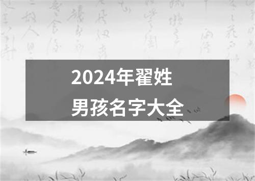 2024年翟姓男孩名字大全