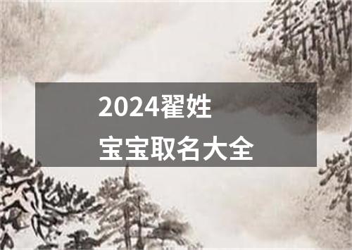 2024翟姓宝宝取名大全