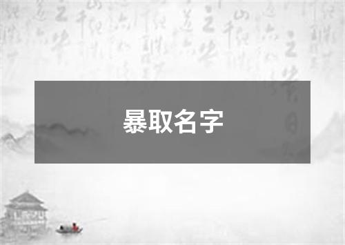 暴取名字