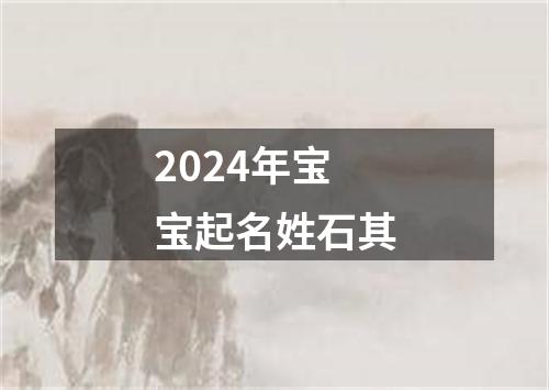 2024年宝宝起名姓石其