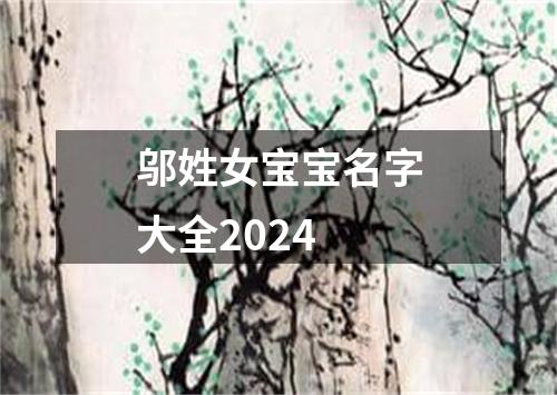 邬姓女宝宝名字大全2024