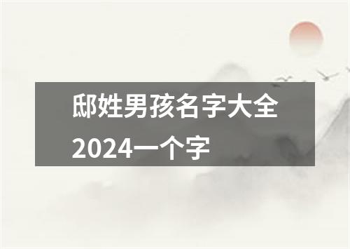 邸姓男孩名字大全2024一个字