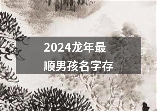 2024龙年最顺男孩名字存