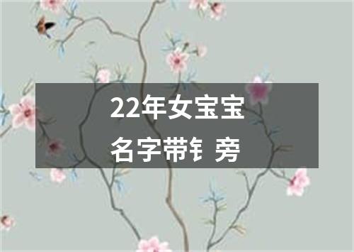 22年女宝宝名字带钅旁