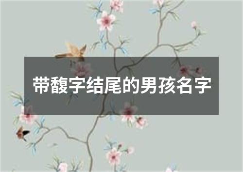 带馥字结尾的男孩名字