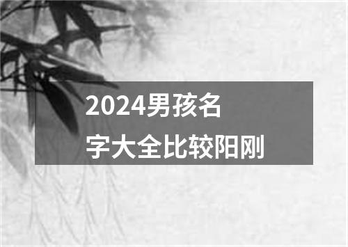 2024男孩名字大全比较阳刚