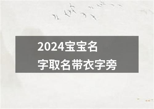 2024宝宝名字取名带衣字旁