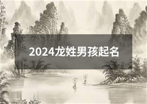 2024龙姓男孩起名