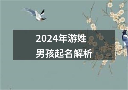 2024年游姓男孩起名解析