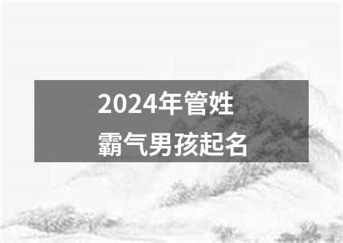 2024年管姓霸气男孩起名