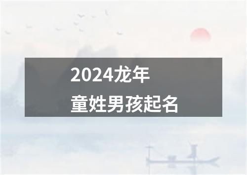 2024龙年童姓男孩起名