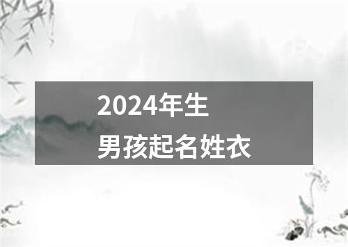 2024年生男孩起名姓衣