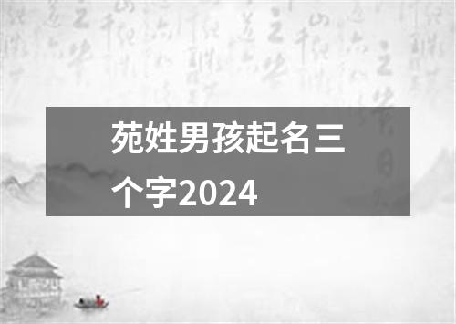 苑姓男孩起名三个字2024