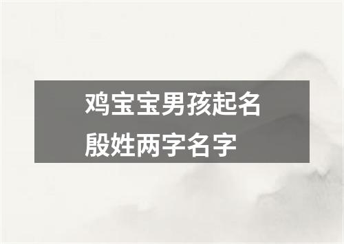 鸡宝宝男孩起名殷姓两字名字