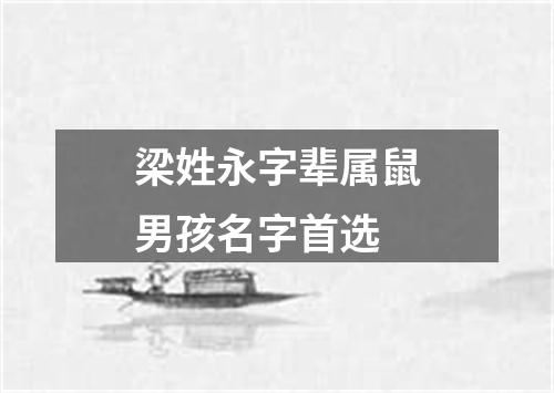 梁姓永字辈属鼠男孩名字首选