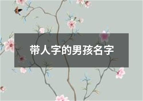 带人字的男孩名字