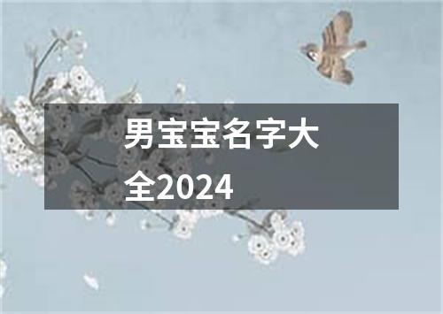 男宝宝名字大全2024