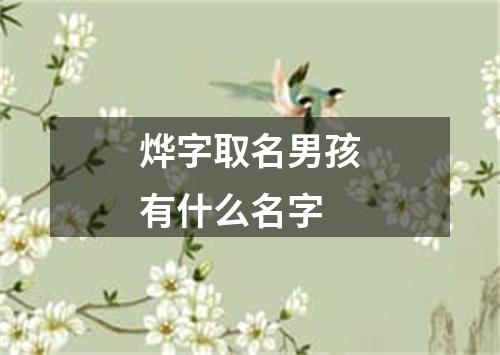 烨字取名男孩有什么名字