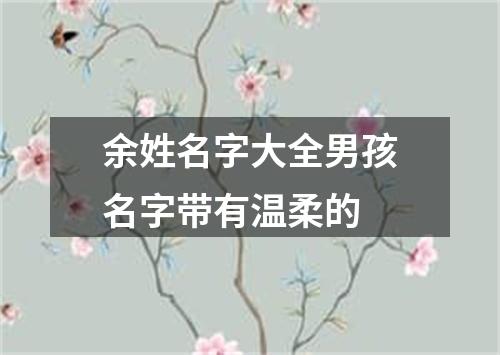 余姓名字大全男孩名字带有温柔的