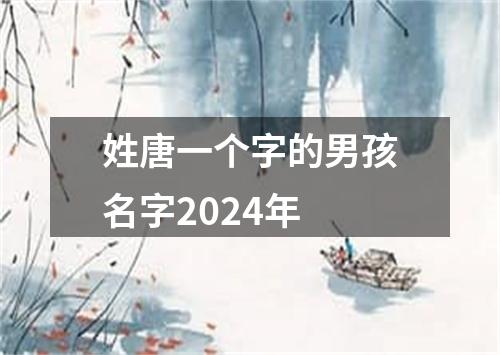 姓唐一个字的男孩名字2024年