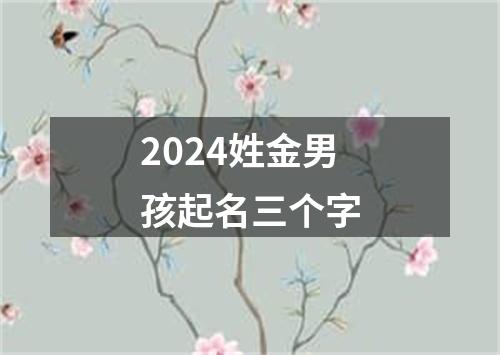 2024姓金男孩起名三个字