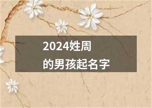 2024姓周的男孩起名字