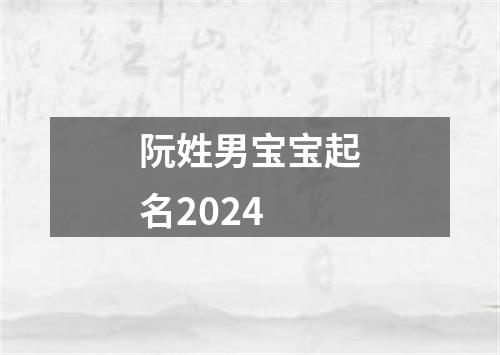 阮姓男宝宝起名2024