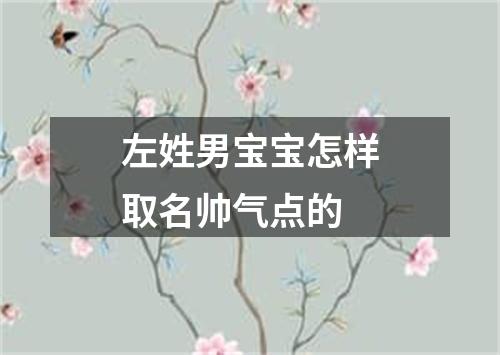 左姓男宝宝怎样取名帅气点的