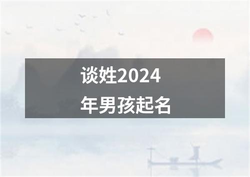 谈姓2024年男孩起名