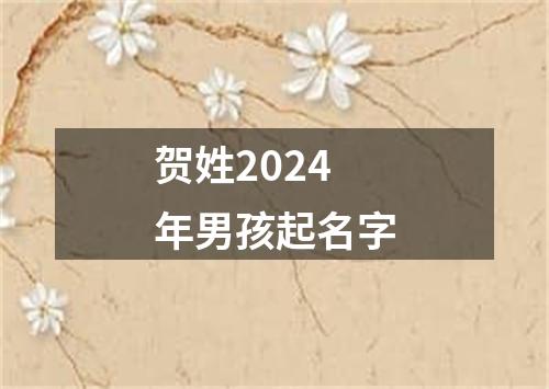 贺姓2024年男孩起名字