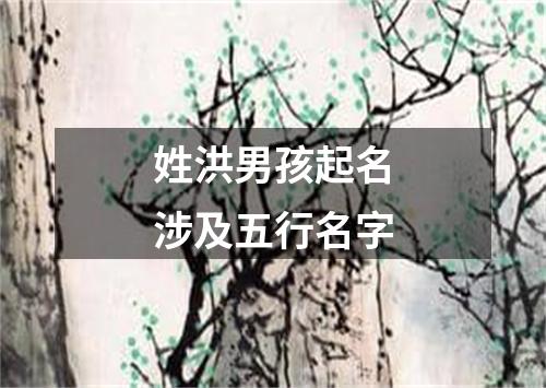 姓洪男孩起名涉及五行名字