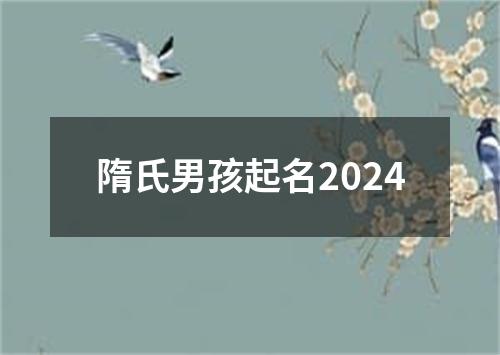 隋氏男孩起名2024