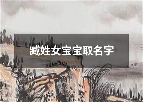 臧姓女宝宝取名字