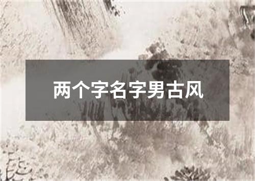 两个字名字男古风