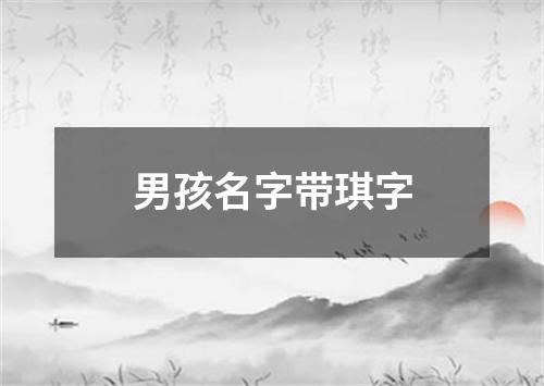 男孩名字带琪字