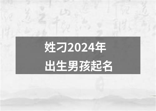 姓刁2024年出生男孩起名