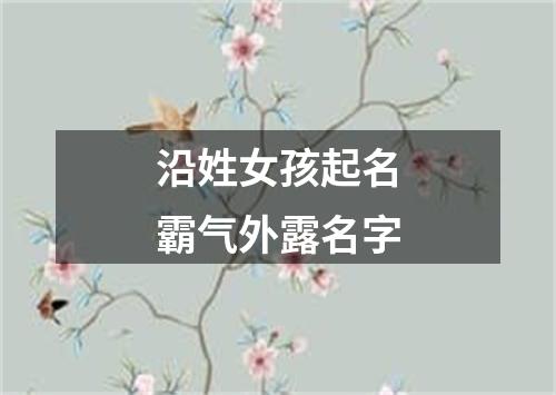 沿姓女孩起名霸气外露名字