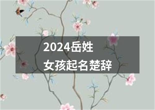 2024岳姓女孩起名楚辞