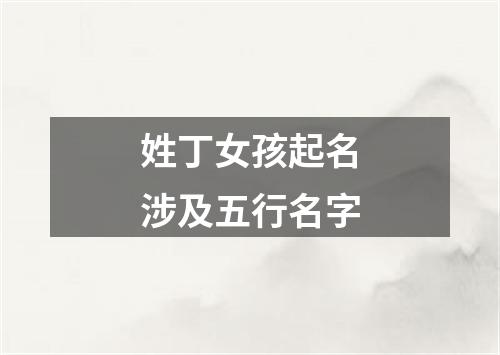 姓丁女孩起名涉及五行名字