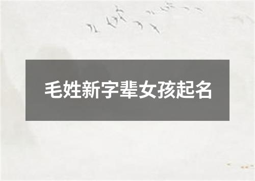 毛姓新字辈女孩起名